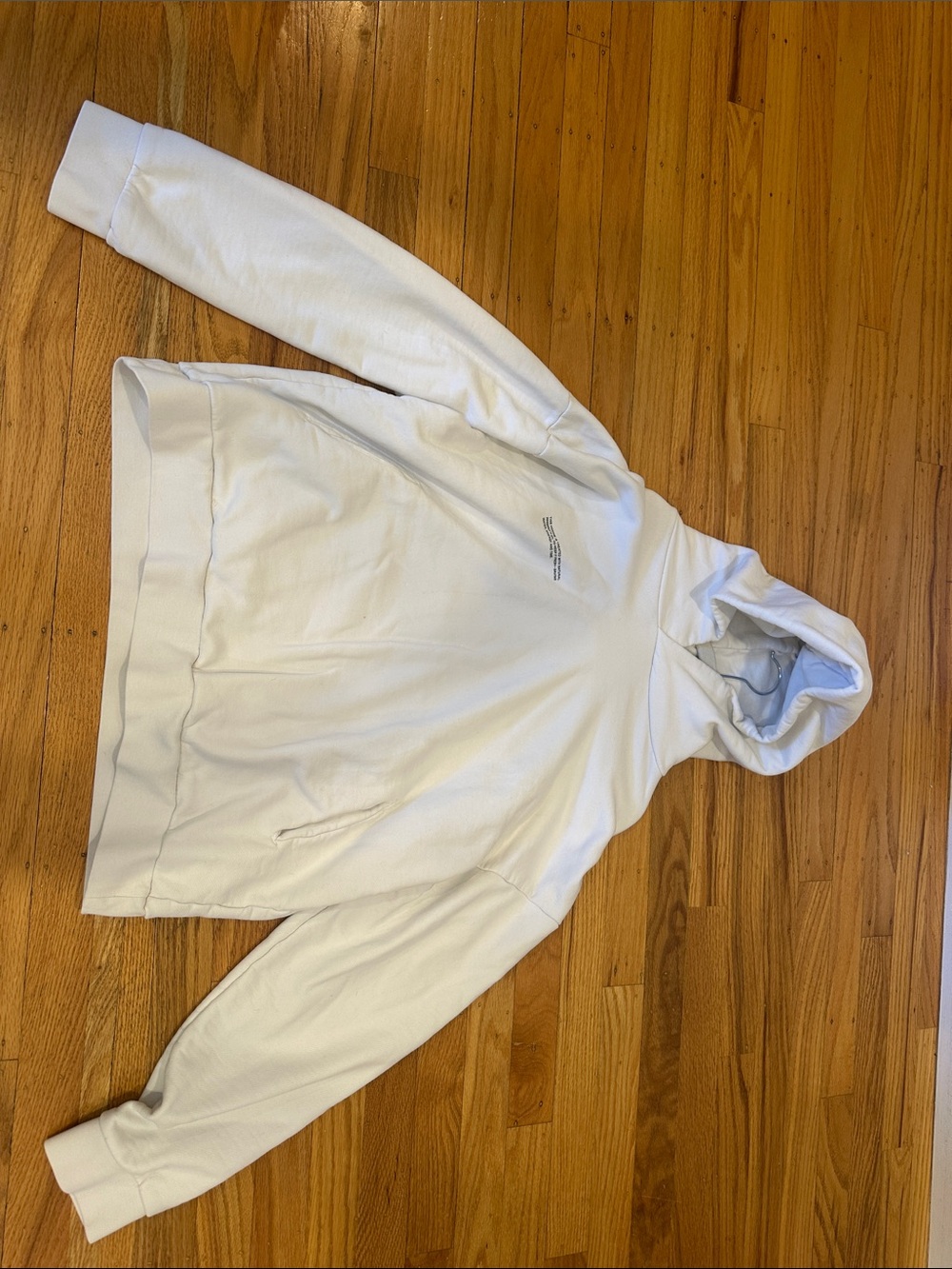 Pangaia White Sweatshirt with Hood